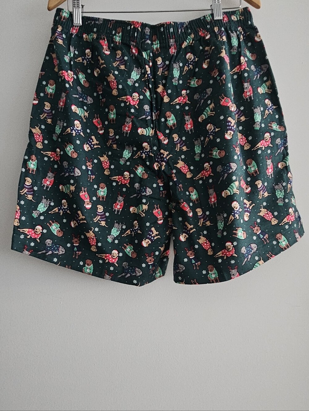 The Children's Place Mens Christmas Print Flannel Pajama Shorts Size L NWT